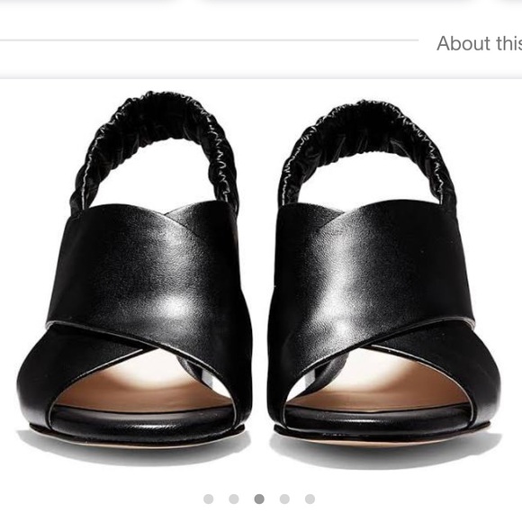 Cole Haan Anastasia City Sandals in black leather - Picture 2 of 16